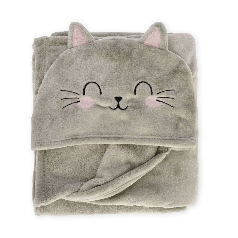 Cosy Hugs Hooded Blanket - Kitty