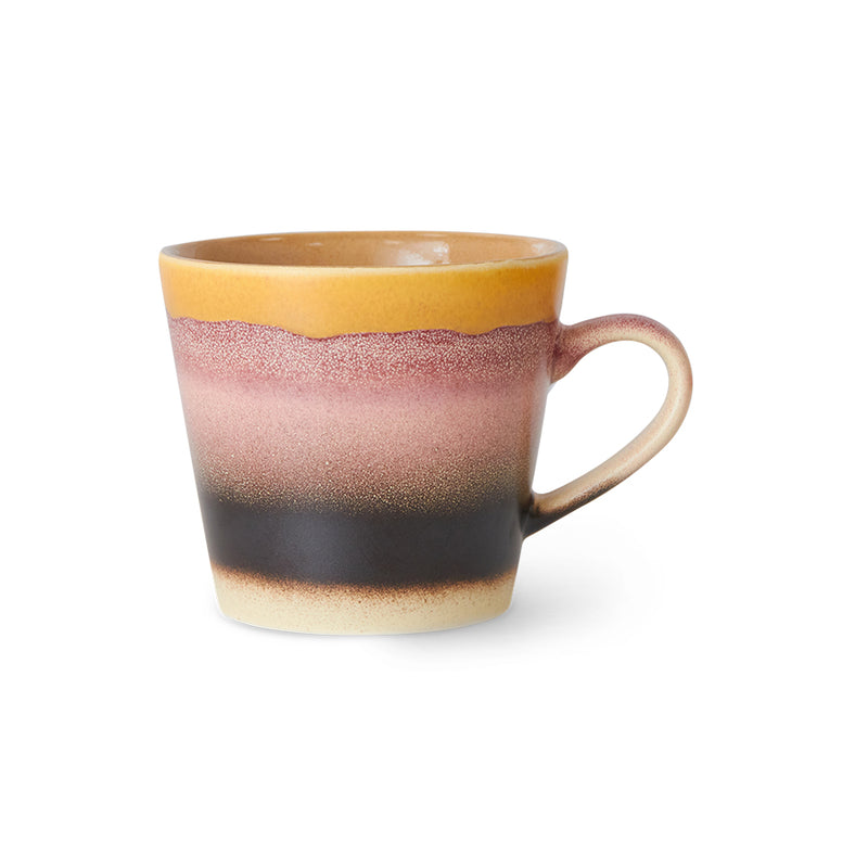 70s Ceramics Cappuccino Mug - Sunset