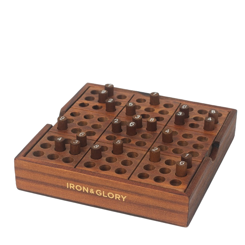 Iron & Glory Wooden Sudoku Puzzle