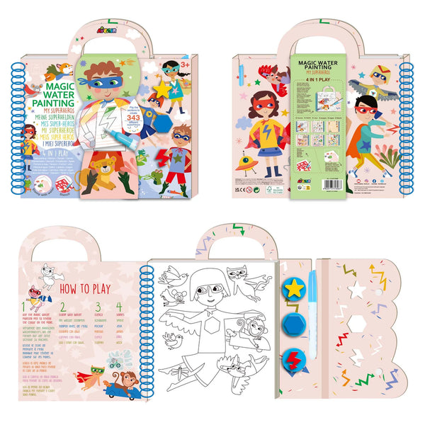 Magic Water Painting - Superheroes