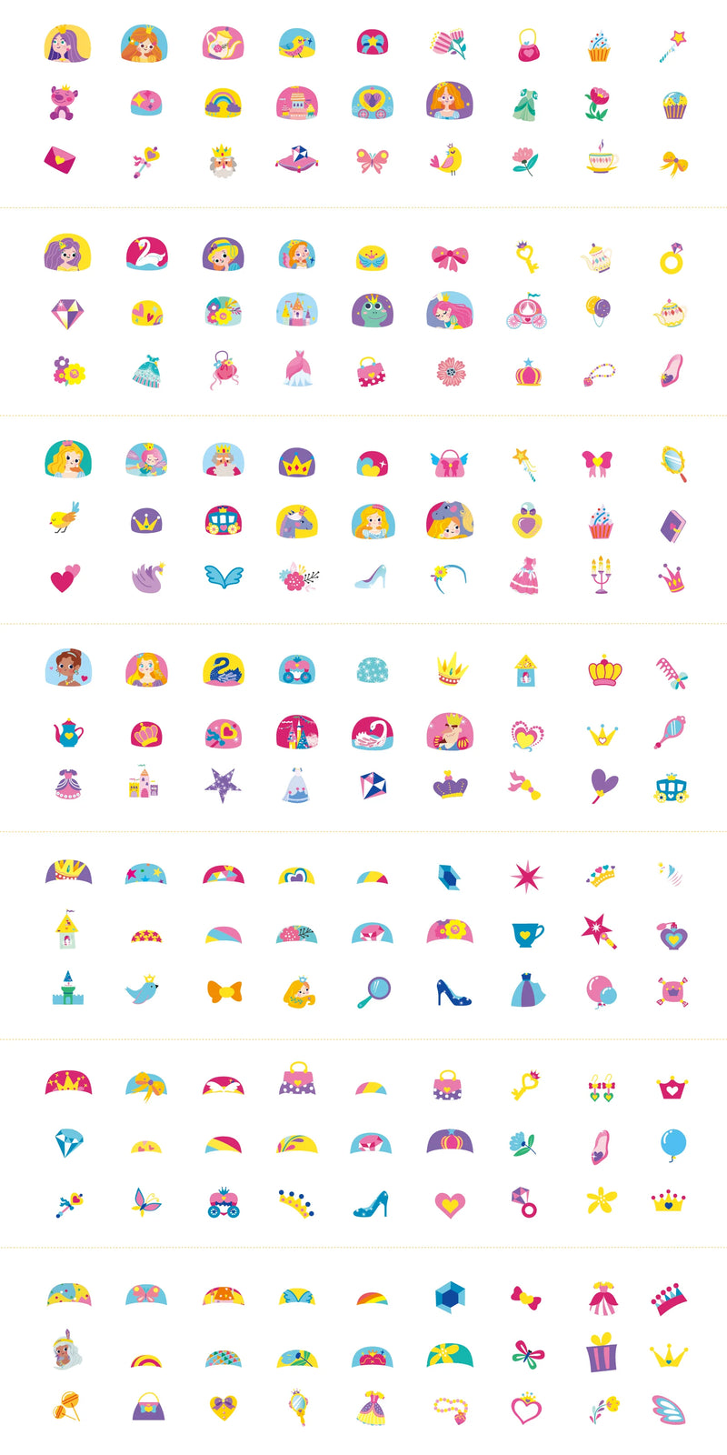 Nail Stickers and Tattoos - Princess