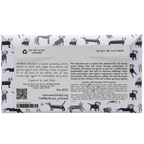 Dogalicious Milk Chocolate Bar with Honeycomb