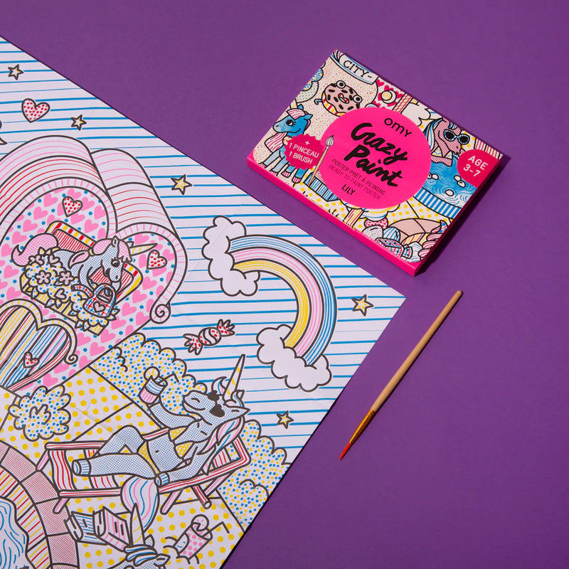 Lily Crazy Paint Pocket Poster