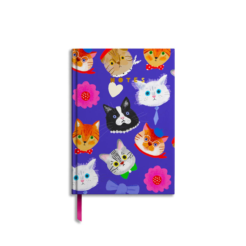 A5 Lined Notebook - Cat Fanzy