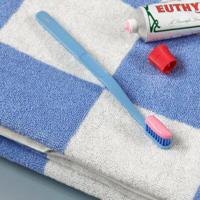 Check Hand Towel - Sky Blue