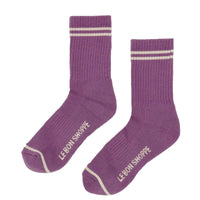 Boyfriend Socks - Grape