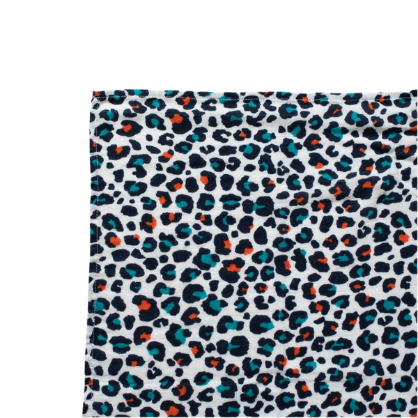 ORANGE LEOPARD SENSORY MUSLIN - EXTRA LARGE