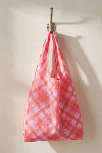 Big Baggu - Pink Star Plaid