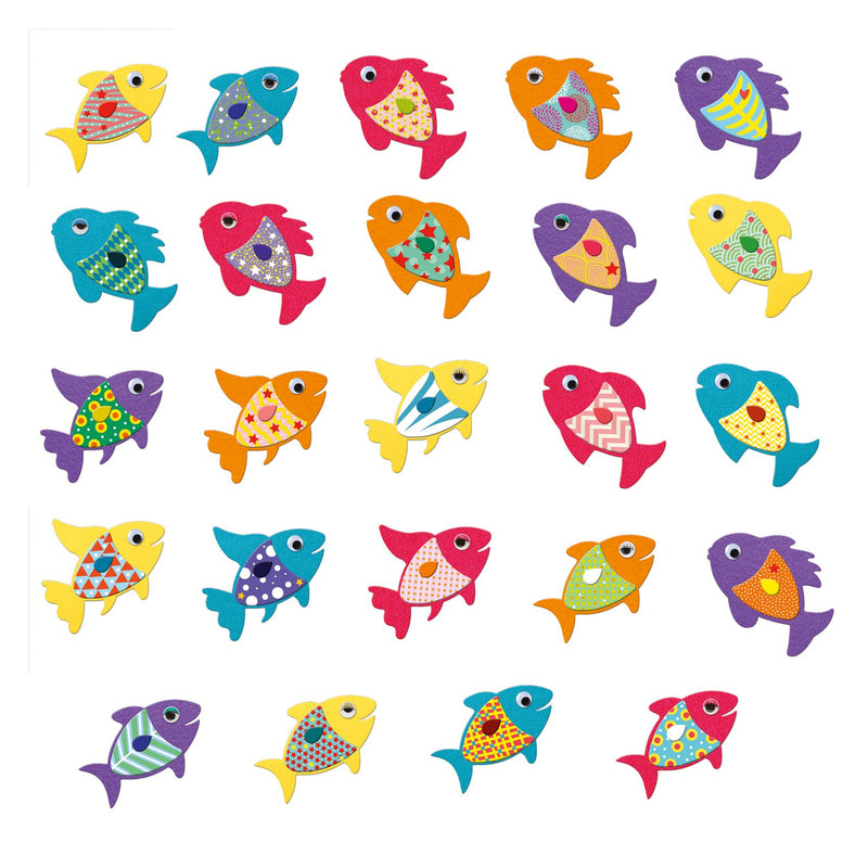 Djeco Sticker Collage - I Love Fish