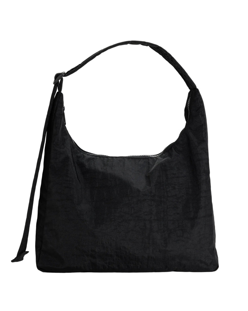 Nylon Shoulder Bag - Black