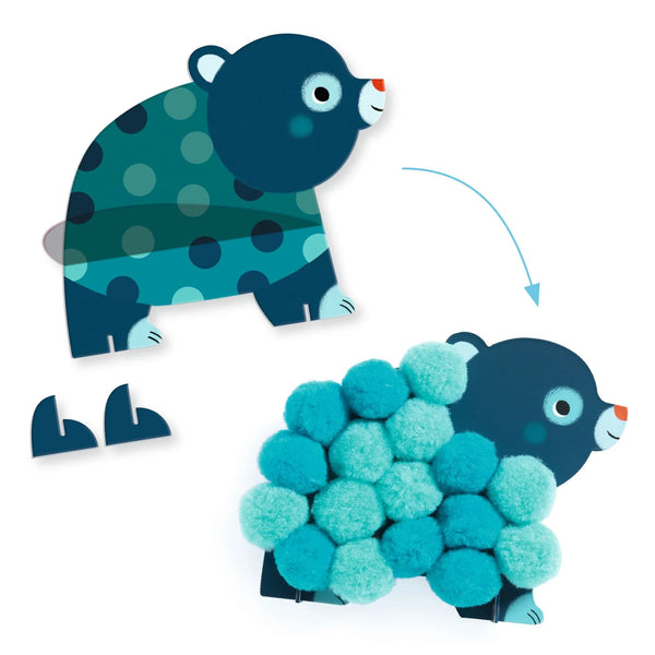 Pompom Collage - Animals