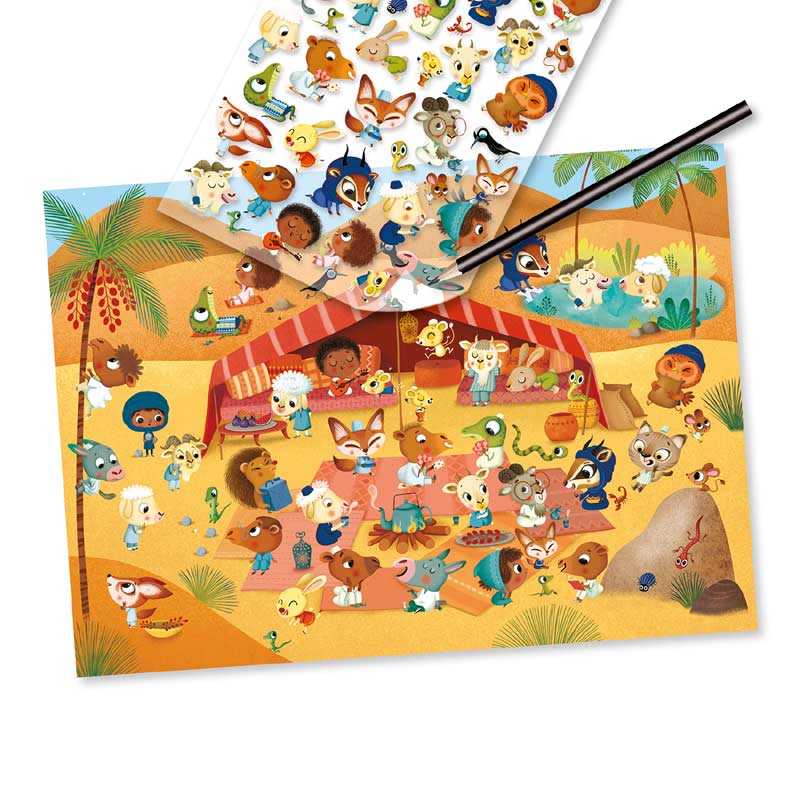 Savannah, Desert and North Pole Around the World Transfer Craft Kit