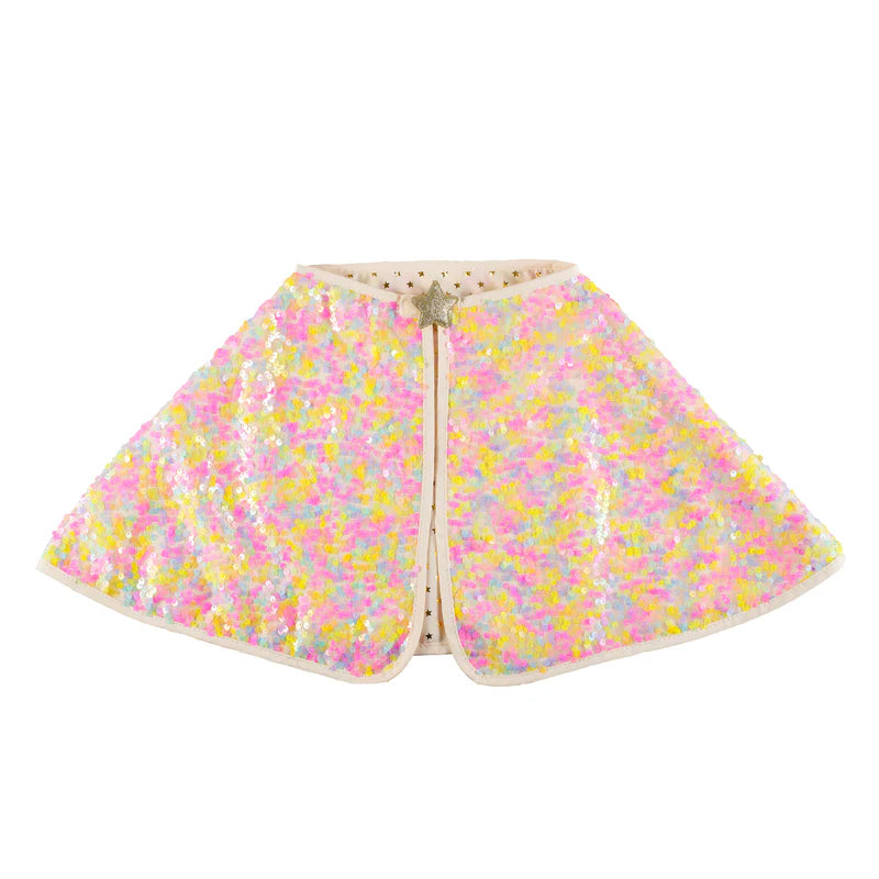 Pastel Rainbow Sequin Cape (3-10 years)