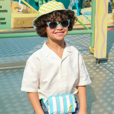 Lightning Stripe Reversible Bucket Hat - 7-10 Years