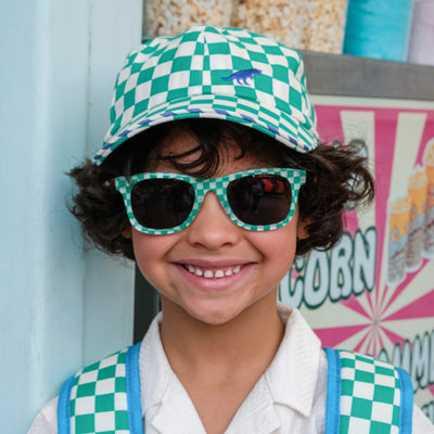 Dinosaur Check Cap - 7-10 Years