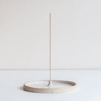 Incense Holder - Gloss White & Speckled