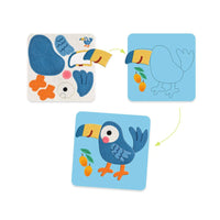 Djeco Felt Collage - Soft Animals