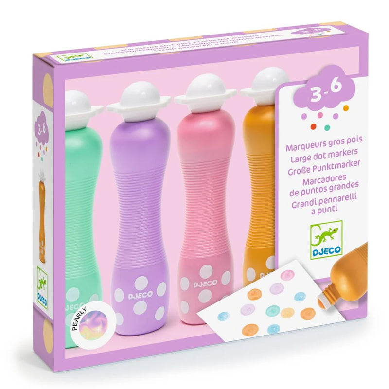 Djeco Large Dot Markers - Pearly