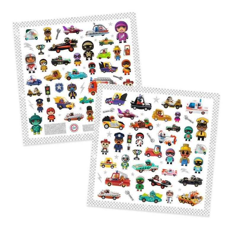 Textured Stickers - World of Crazy Motors