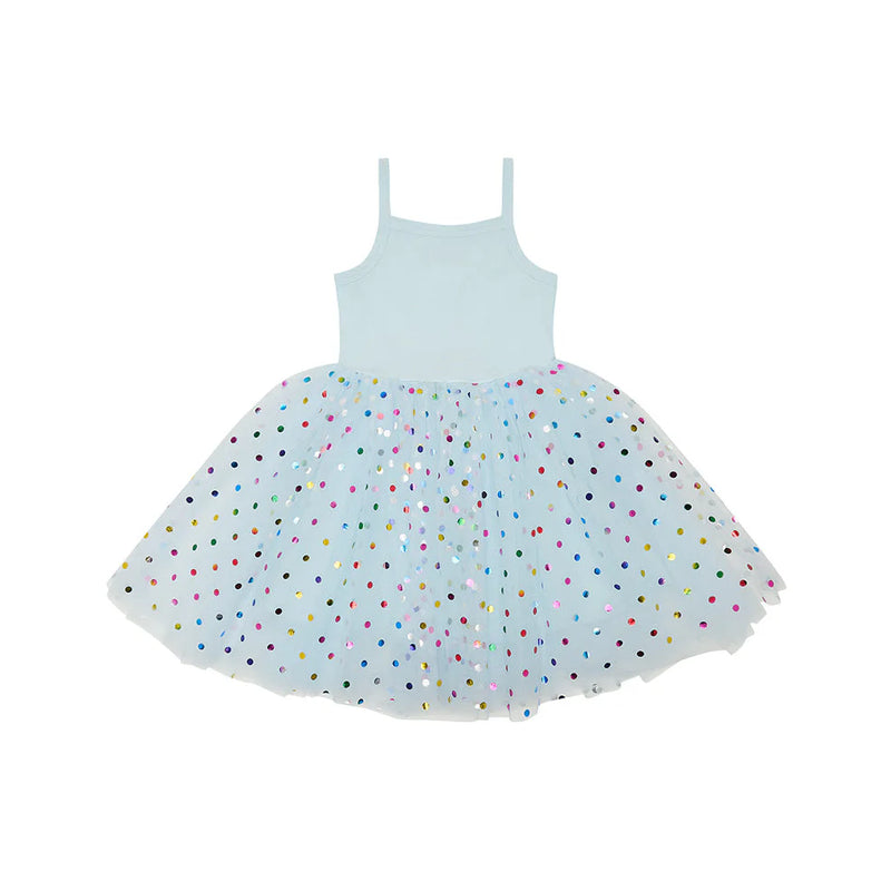 Sky Blue Spot Dress