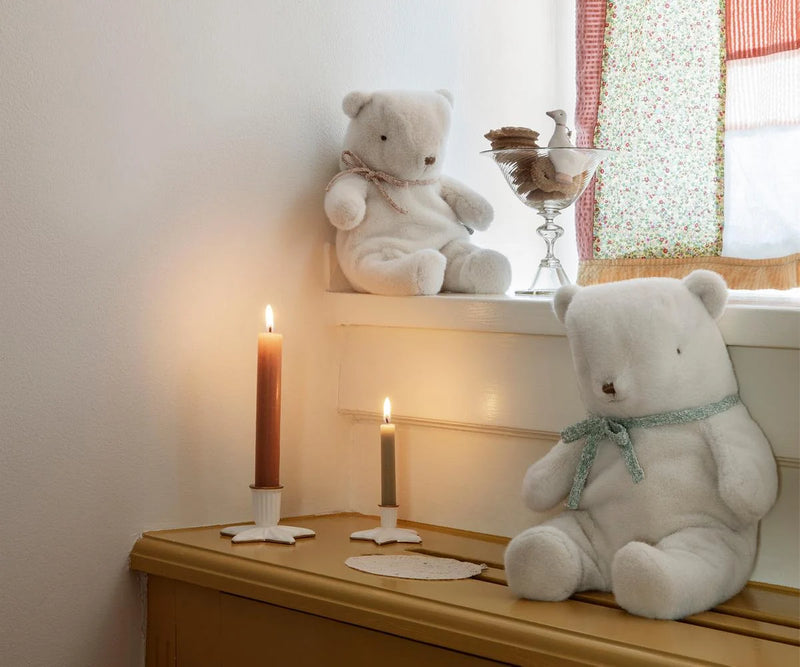 Teddy Bear Plush, Medium - Off White