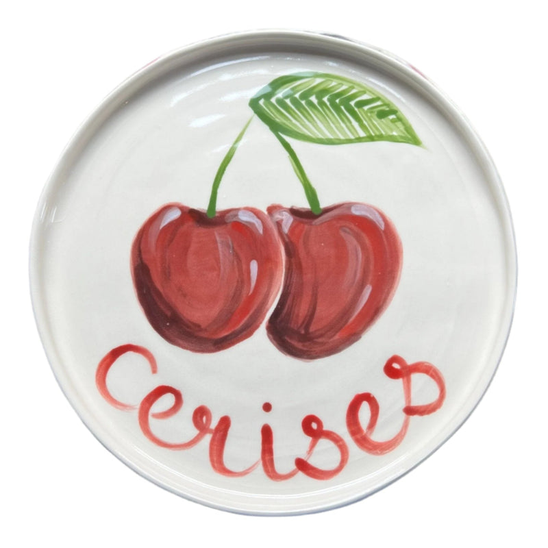 Cerises Plate - Medium