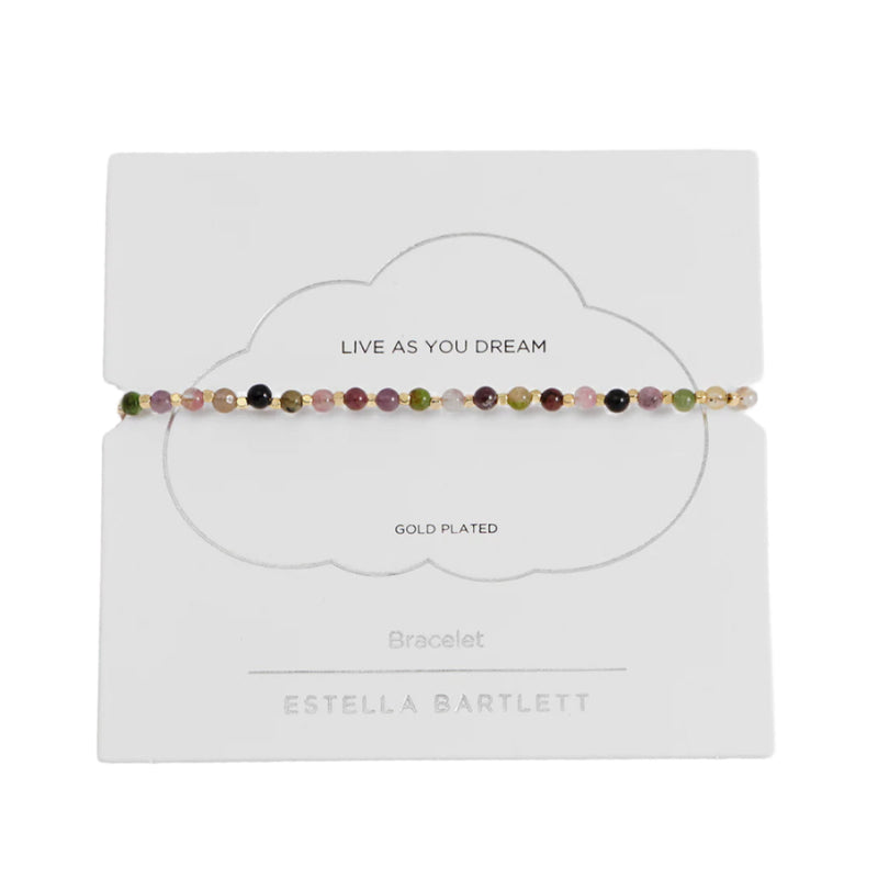 Amelia Bracelet - Tourmaline Gold Plated
