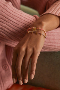 Cupid Heart Stretch Sienna Bracelet - Gold