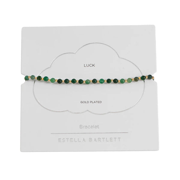 Amelia Bracelet - Green Quartz Gold Plated