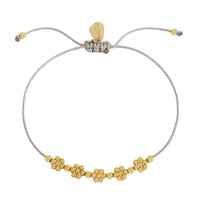 Flower Chain Friendship Bracelet - Gold & Silver Plated