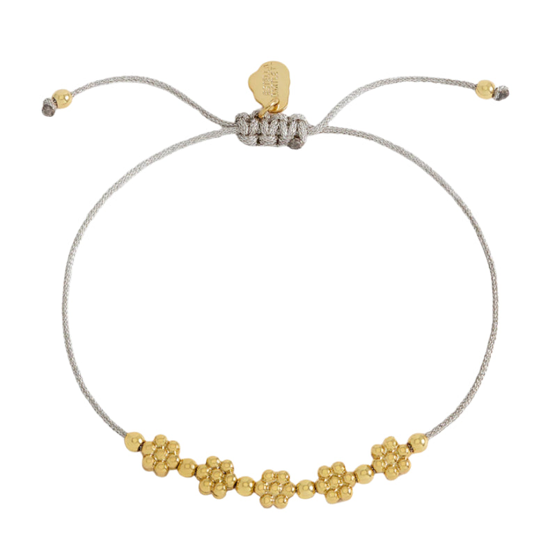 Flower Chain Friendship Bracelet - Gold & Silver Plated