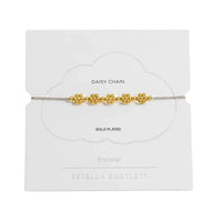 Flower Chain Friendship Bracelet - Gold & Silver Plated