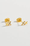 Duo Star Studs - Gold