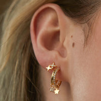 Duo Star Studs - Gold