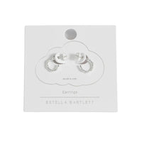 Bamboo Hoops - Silver Plated