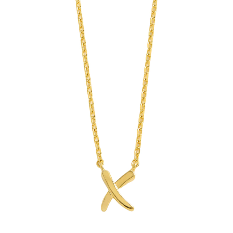 Kiss Necklace - Gold Plated