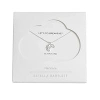 Croissant Necklace - Silver Plated