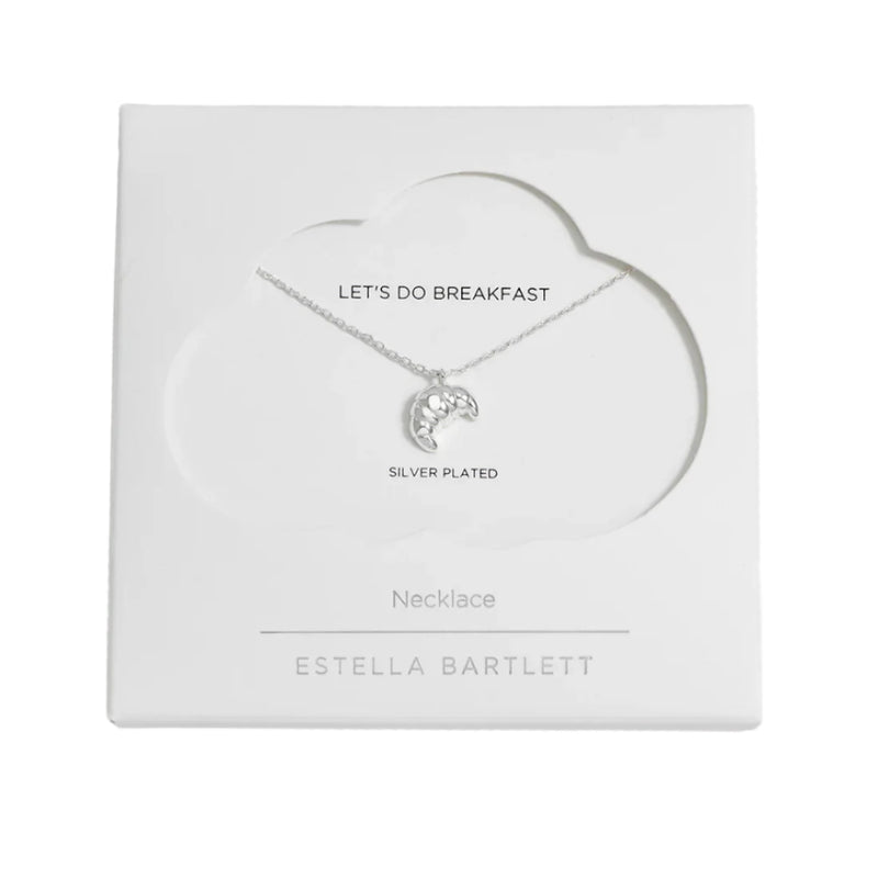 Croissant Necklace - Silver Plated