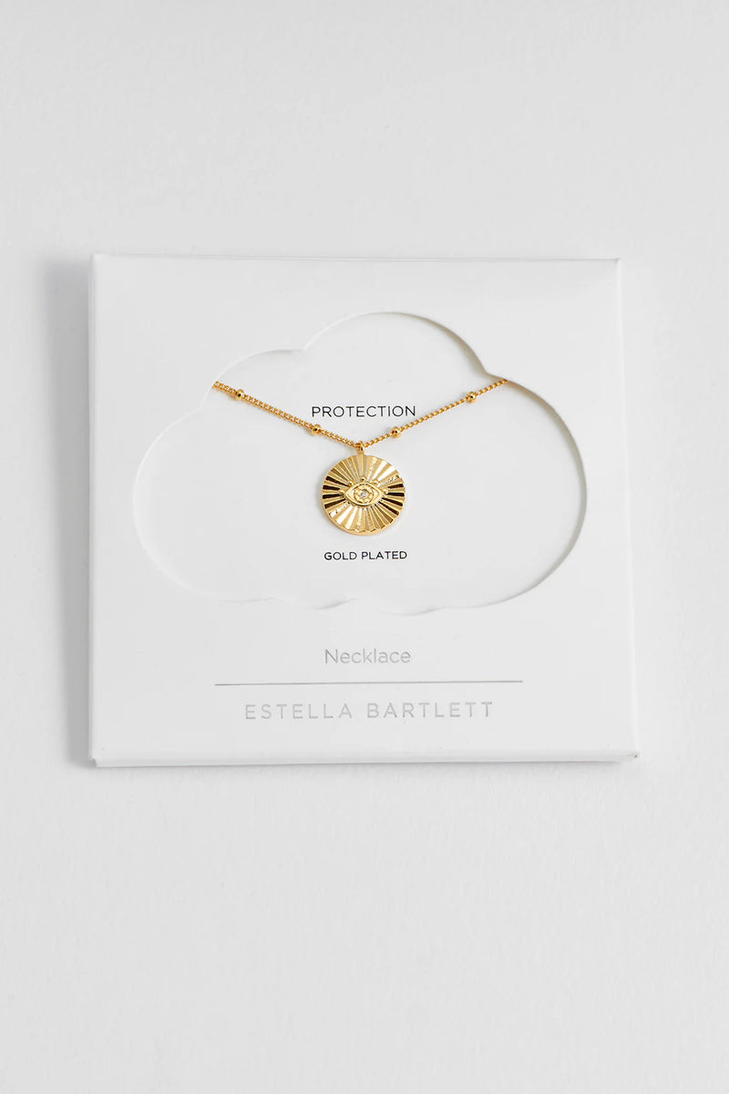 Boho Eye Coin Necklace