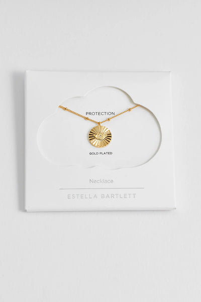 Boho Eye Coin Necklace