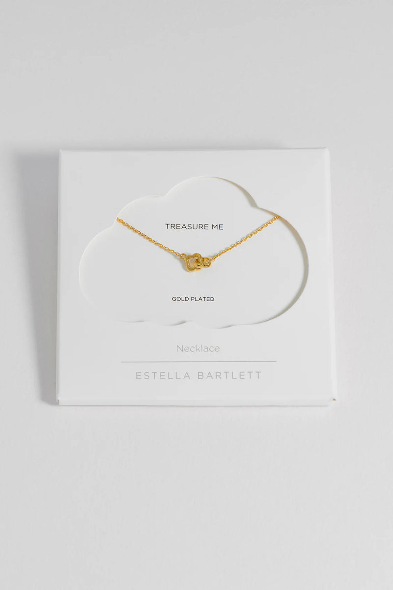 Double Linked Flower Necklace