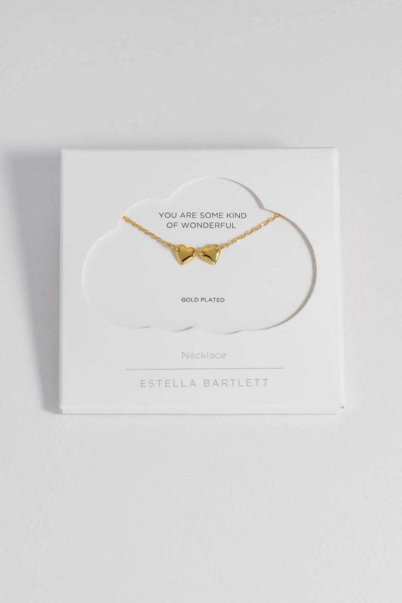 Gold Connected Hearts Necklace