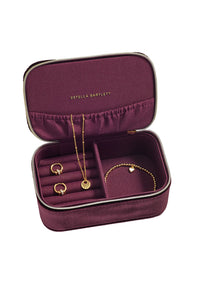 Mini Jewellery Box - Burgundy Quilted Lid