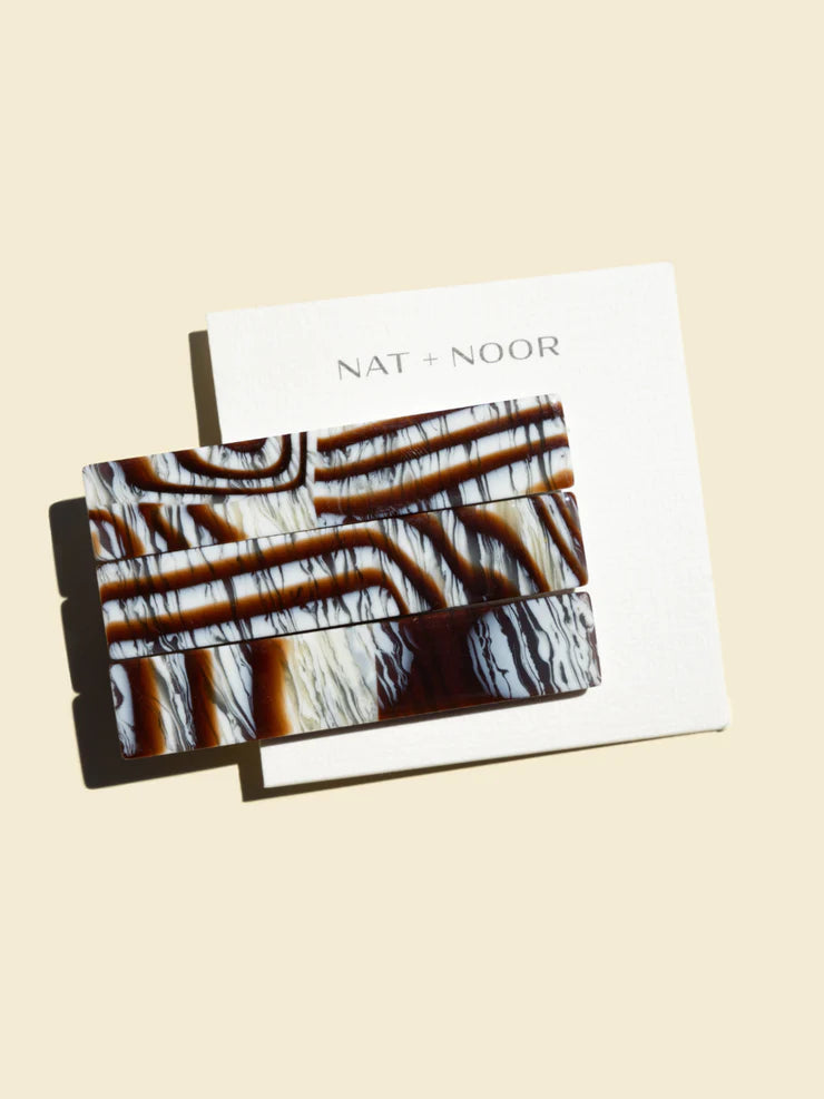 NAT + NOOR - Flora Hair Clip - Maple