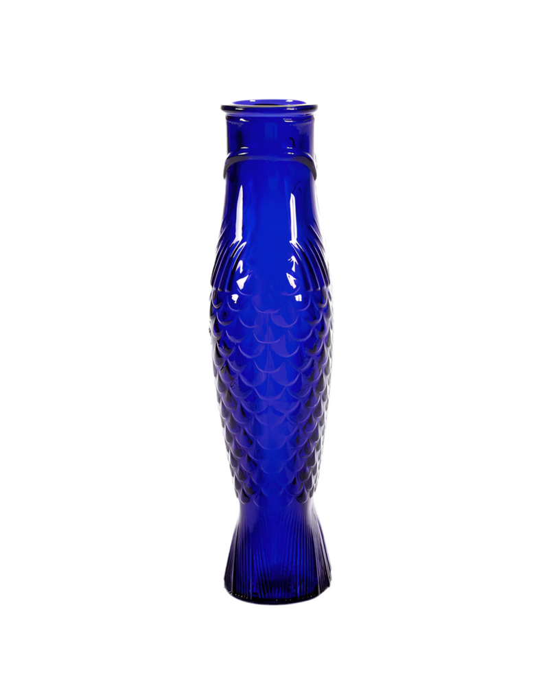 Fish Carafe - Cobalt Blue