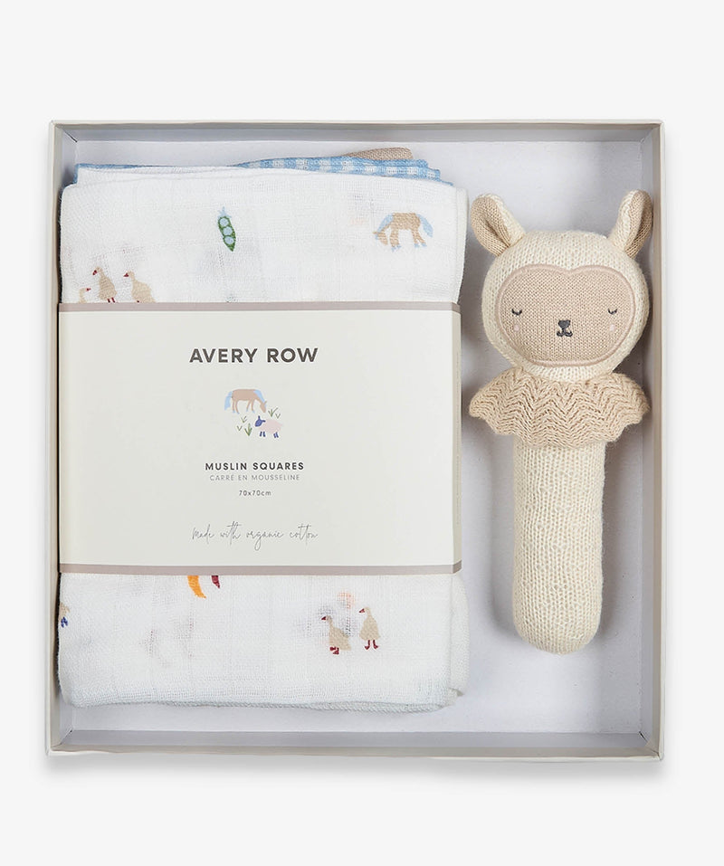 Rattle & Care New Baby Gift Set - Little Farm