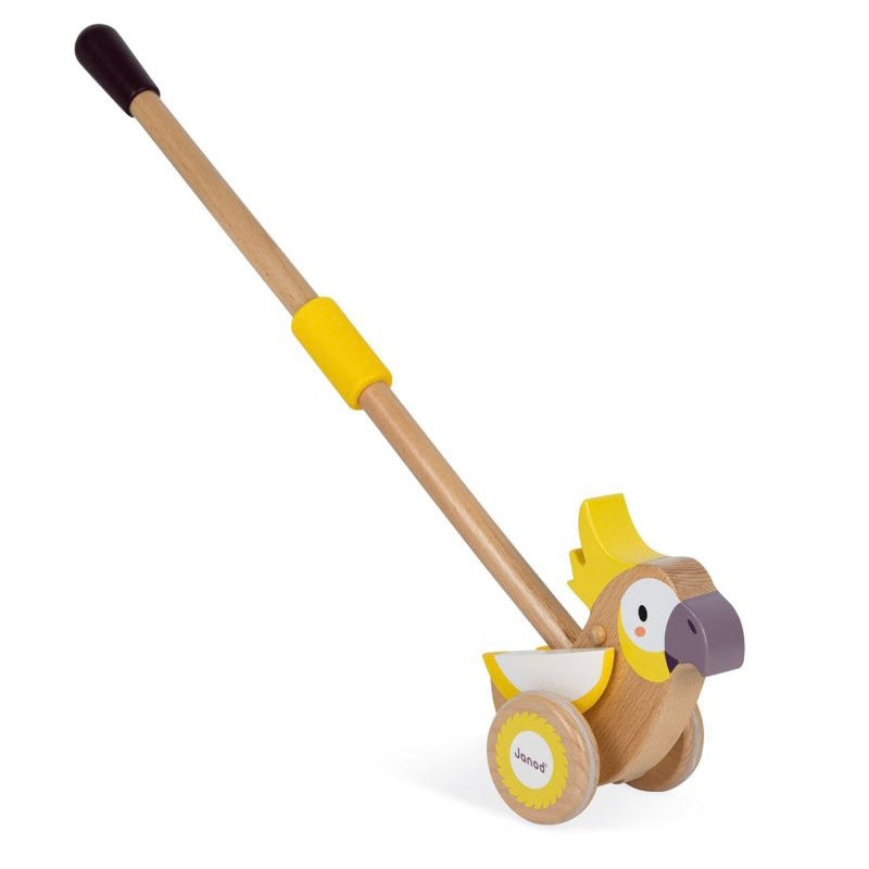 Janod - Push Along Cockatoo