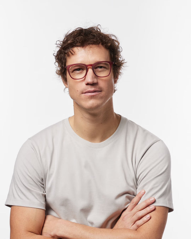 #E Reading Glasses - Cherry Red