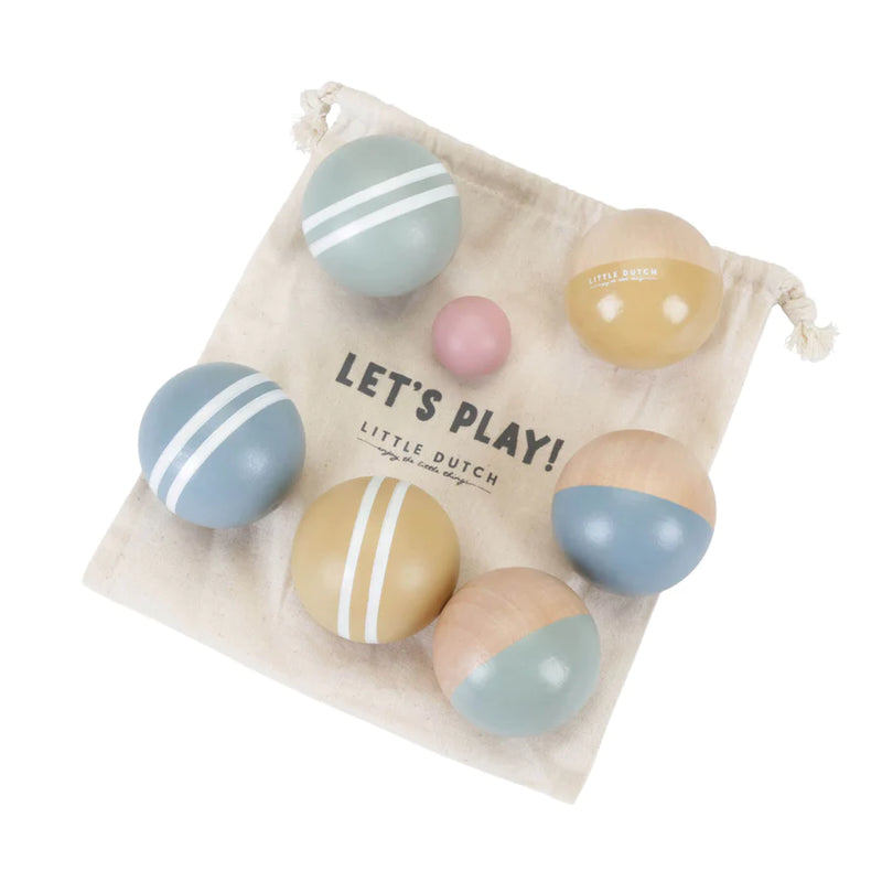 Wooden Boules Set