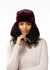 Lucerne Bomber Hat - Aubergine